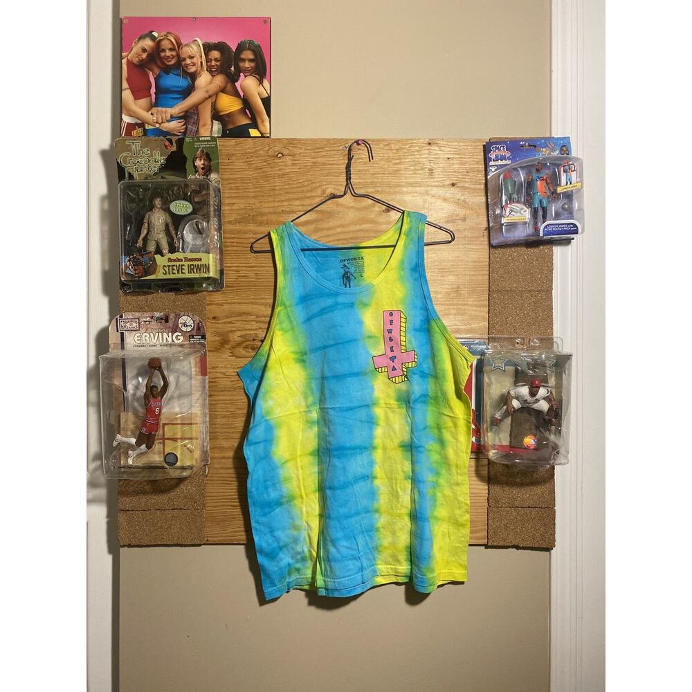 Odd Future OFWGKTA Upside Down Cross Tye Dye Tank Top L